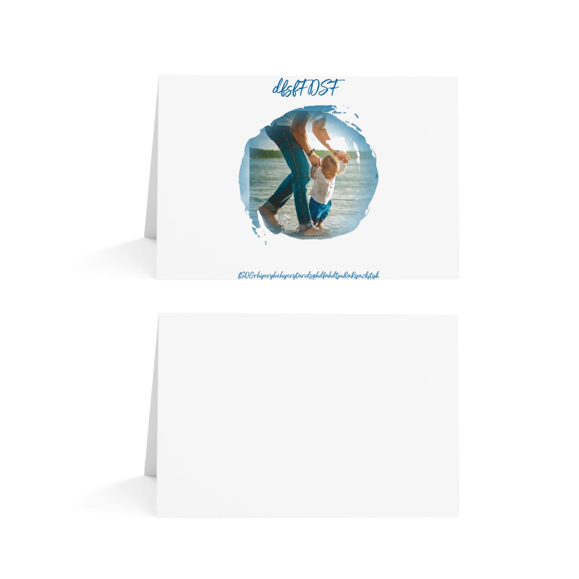 Custom Greeting Cards – Happy Father's Day Watercolor - printtoucan
