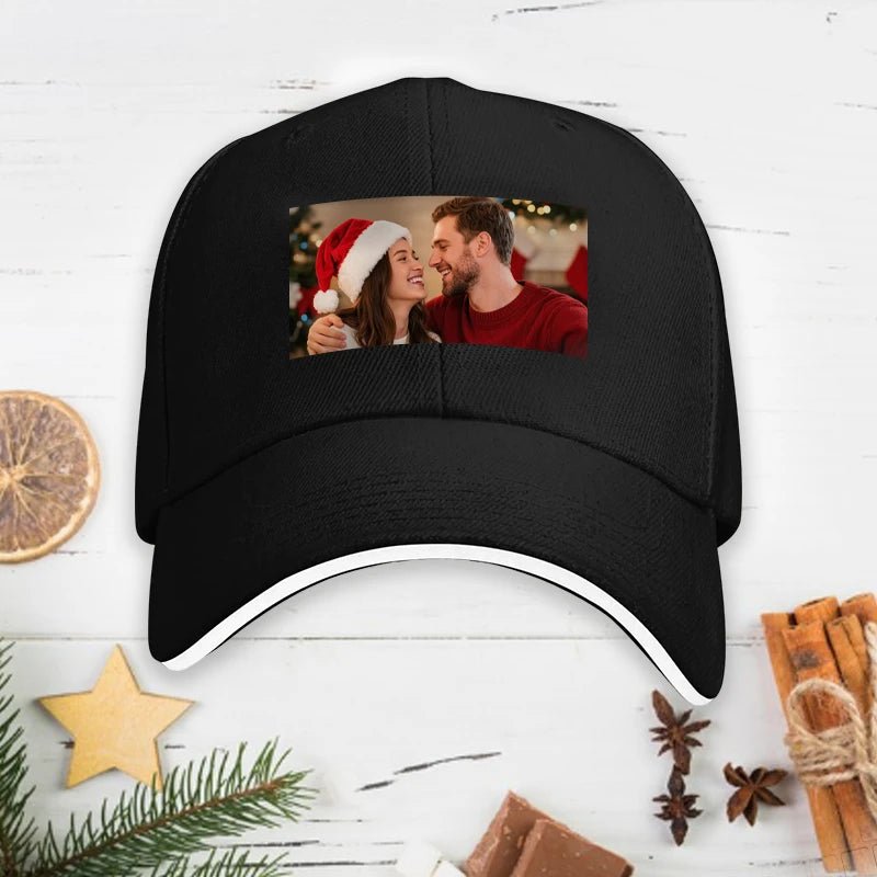 Custom hat Photo Upload Christmas Theme PrintToucan - printtoucan