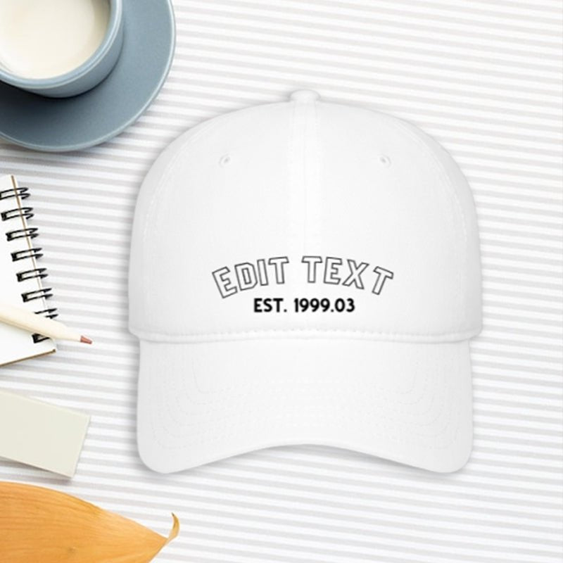 Custom Hat with Name and Year - Personalized Birthday Baseball Cap PrintToucan - printtoucan