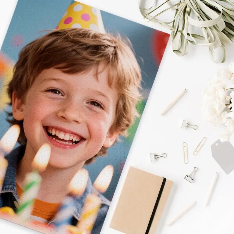Custom Jigsaw Puzzle with Tin Birthday Gift Design Fast Printing | PrintToucan - printtoucan