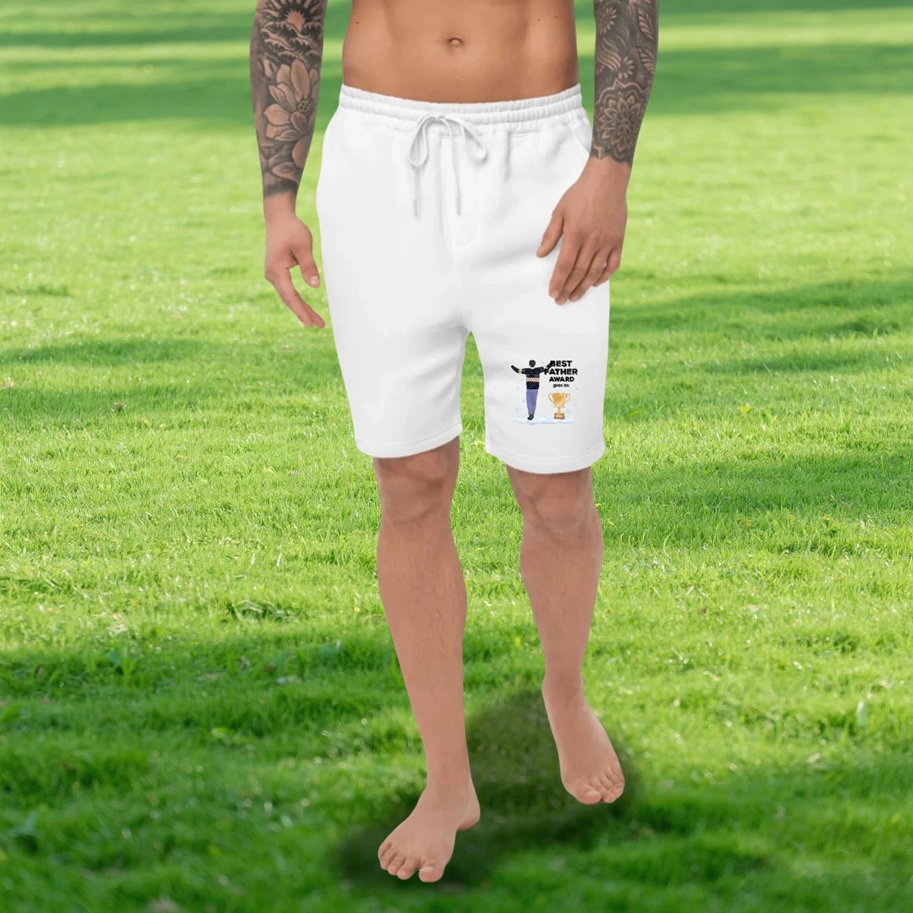 Custom Men's Fleece Shorts – Personalized Sports Event Gift - printtoucan