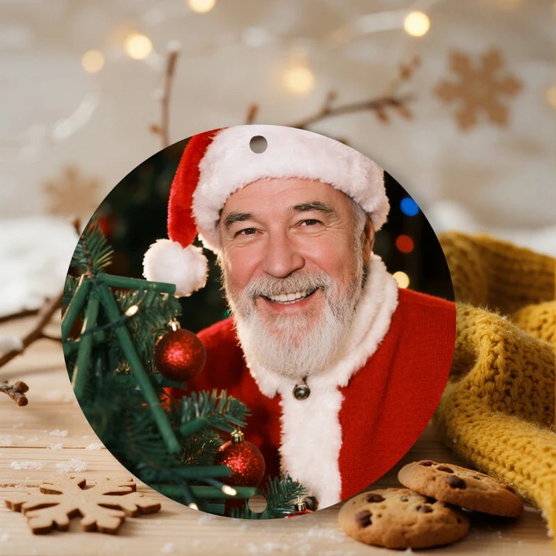 photo prints Custom Metal Tin Sign Photo Upload Christmas Theme PrintToucan