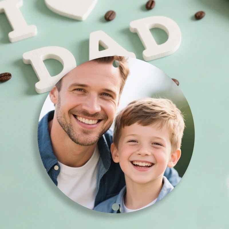 print photos Custom Metal Tin Sign Photo Upload Fathers Day Theme PrintToucan