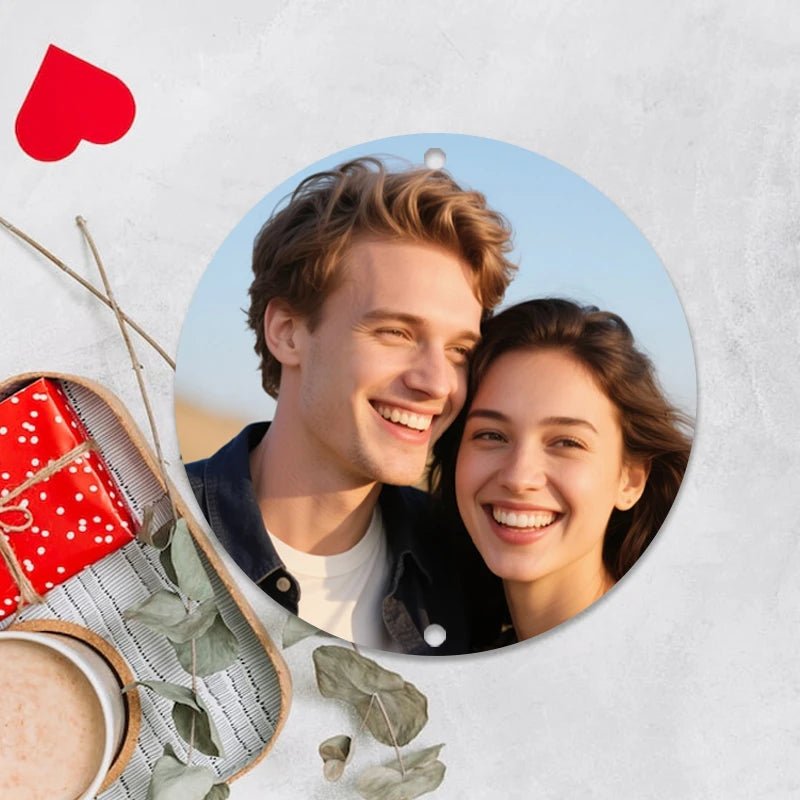 print photos Custom Metal Tin Sign Photo Upload Valentines Day PrintToucan