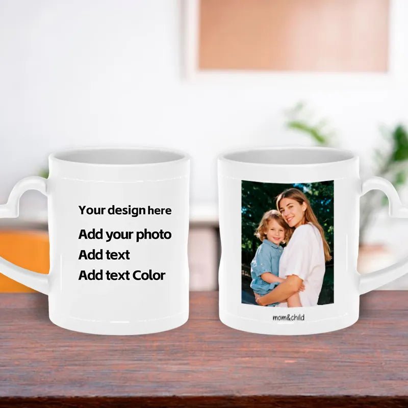 Custom Mug 11oz Upload Image and Text with Custom Color PrintToucan - printtoucan