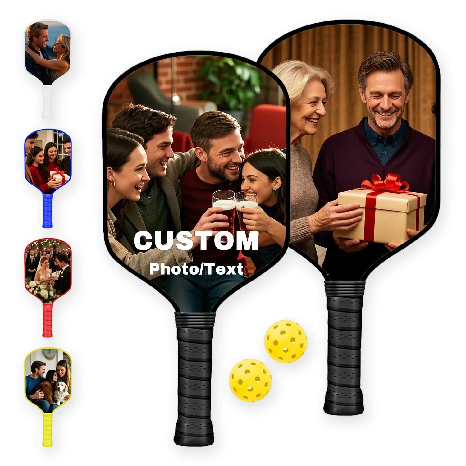Custom Pickleball Paddles Valentine’s Day Fiberglass Personalized Image Text Pickleball Paddles PrintToucan - PrintToucanValentine's Day GiftsPrinttoucan-13.8x15.7inch(35x40)cm-8