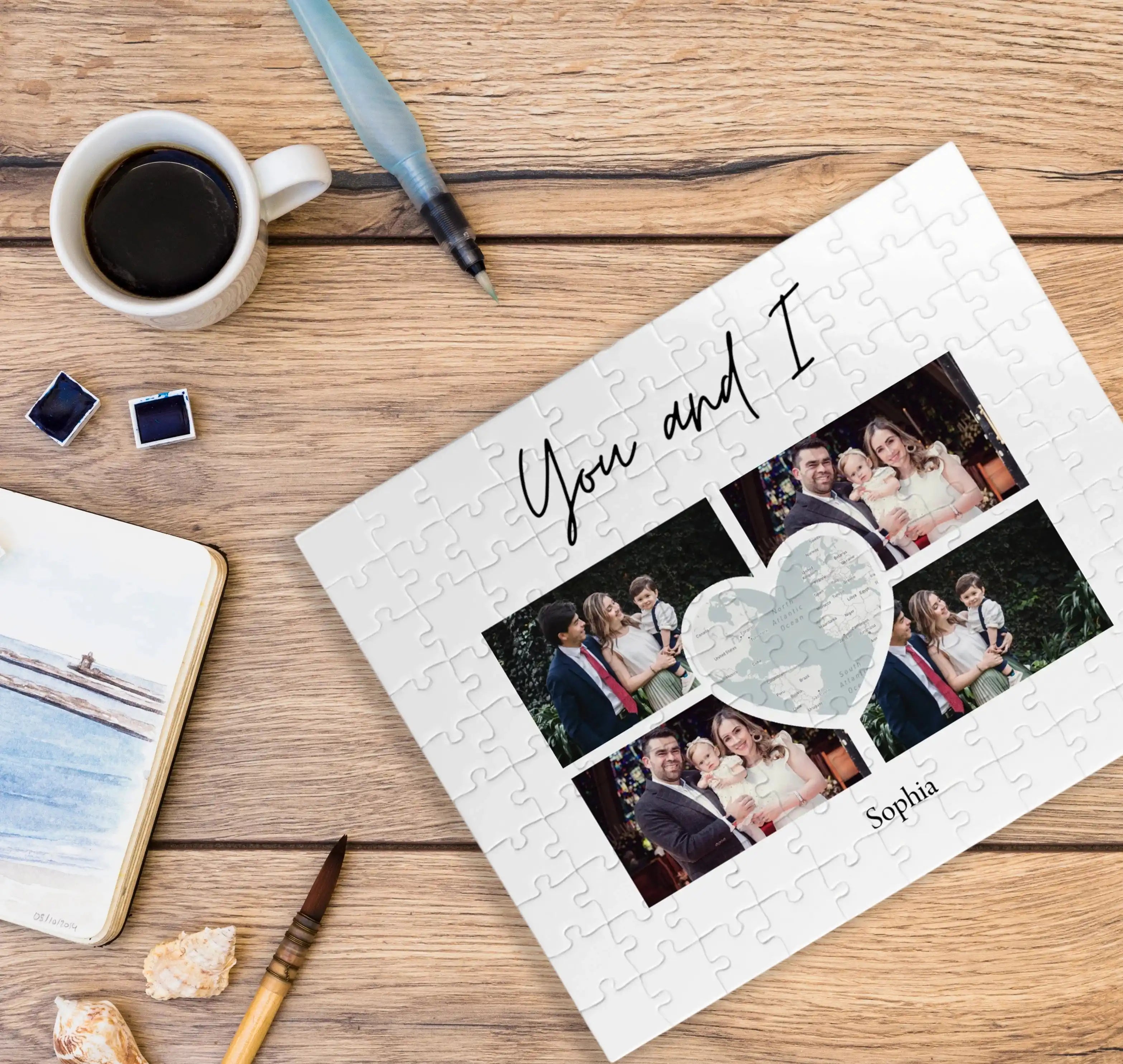 Custom Puzzle – "Where It All Began" Map - Themed - printtoucan