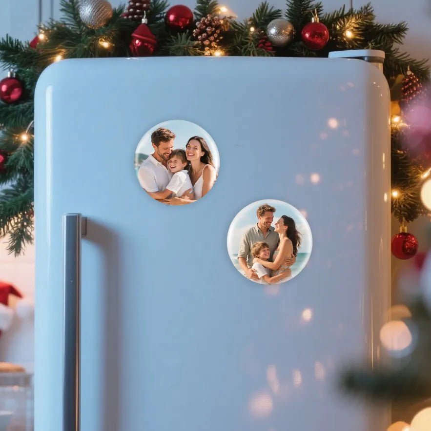 Custom Round Button Magnet Travel Memories Fast Printing | PrintToucan - printtoucan