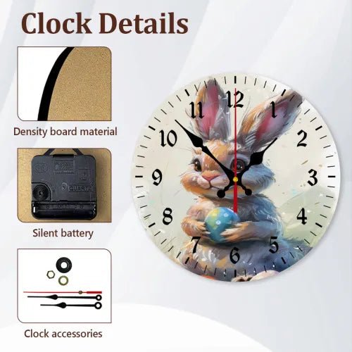 Custom Round Wall Clock MDF Personalized Photo Text Living Room Decor PrintToucan - PrintToucanHome DecorPrinttoucan-60 x 60 in(152 x 152 cm)