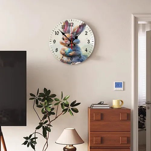 Custom Round Wall Clock MDF Personalized Photo Text Living Room Decor PrintToucan - PrintToucanHome DecorPrinttoucan-60 x 60 in(152 x 152 cm)