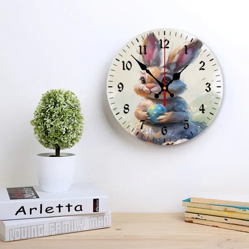 Custom Round Wall Clock MDF Personalized Photo Text Living Room Decor PrintToucan - PrintToucanHome DecorPrinttoucan-60 x 60 in(152 x 152 cm)
