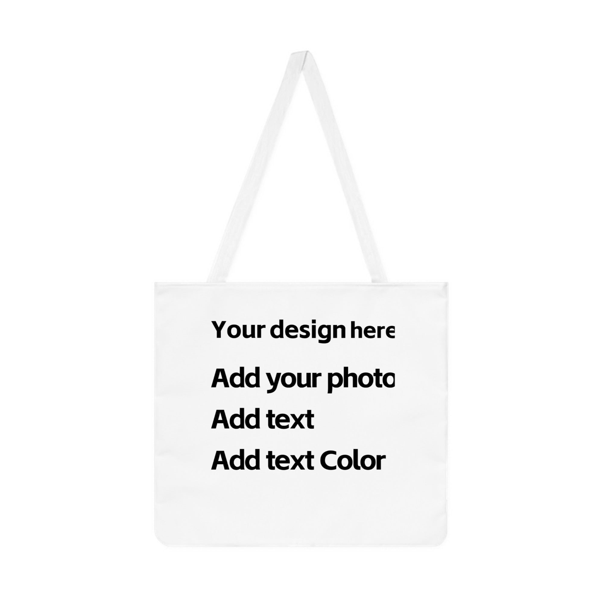 Custom Shoulder Tote Bag with Image & Text Personalized Gift PrintToucan - printtoucan
