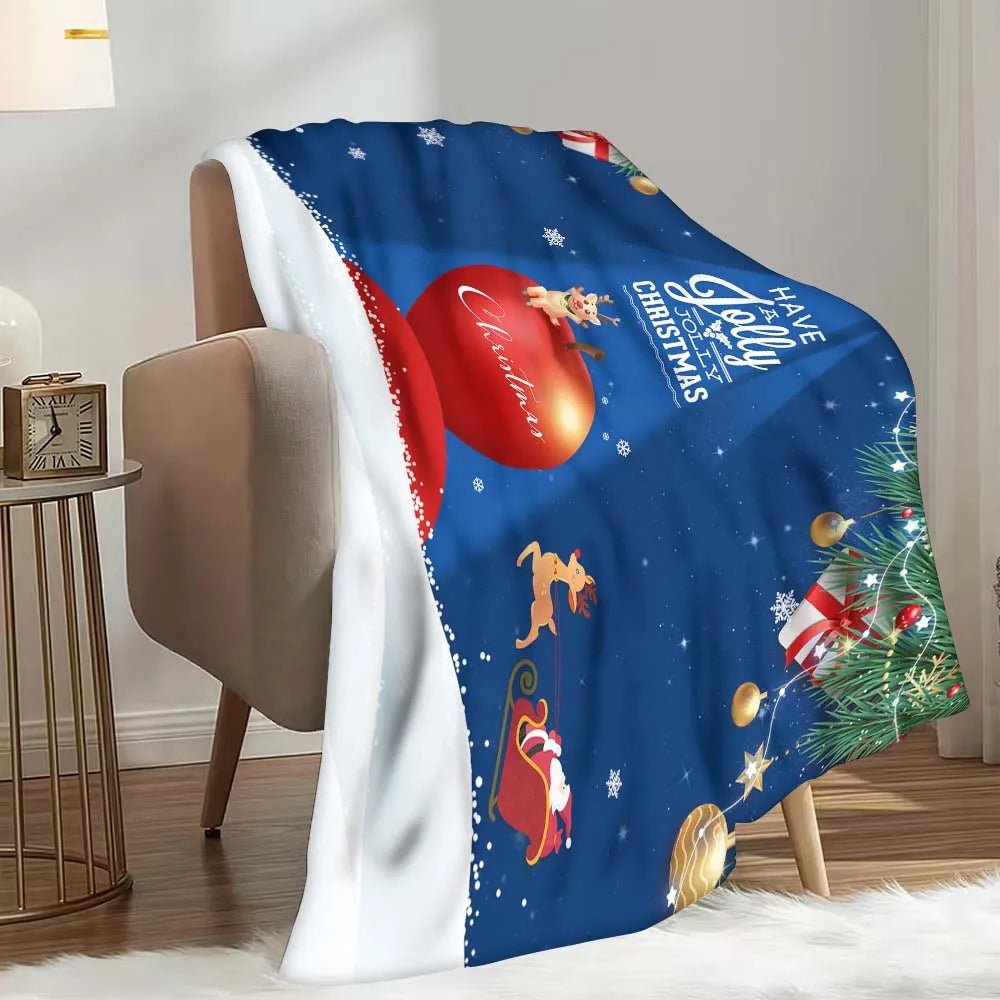 Custom Sofa Throw 280g/m² Per Square Flannel Personalized Text Weighted Baby Sofa Throw PrintToucan - PrintToucanChrismas Gift150cm x 200cm/60"x80"