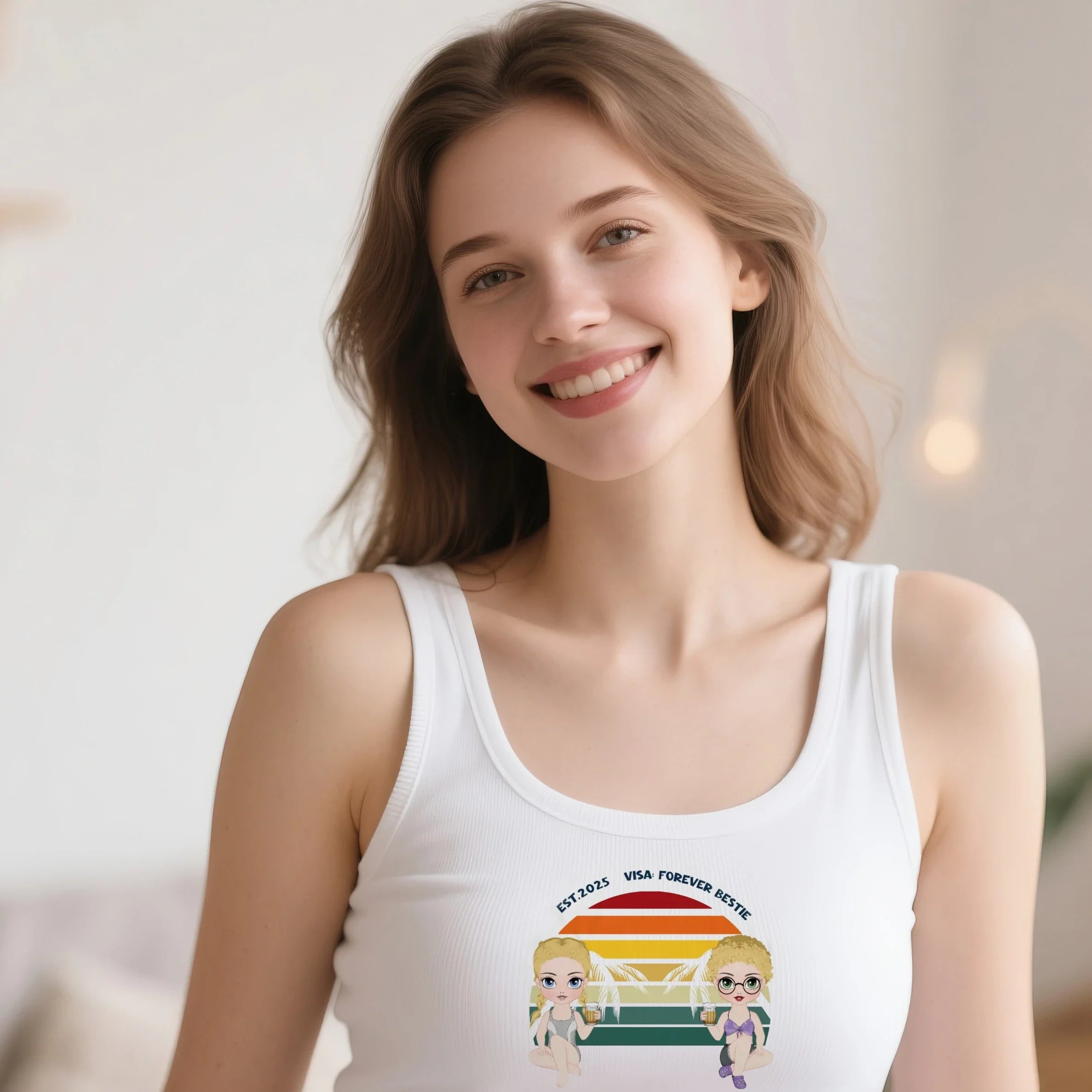 Custom Sporty Racerback Tank – Travel Partners - printtoucan