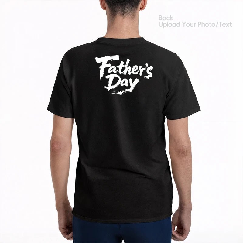 Custom Tee 230g Cotton Short Sleeve Photo Upload Fathers Day PrintToucan