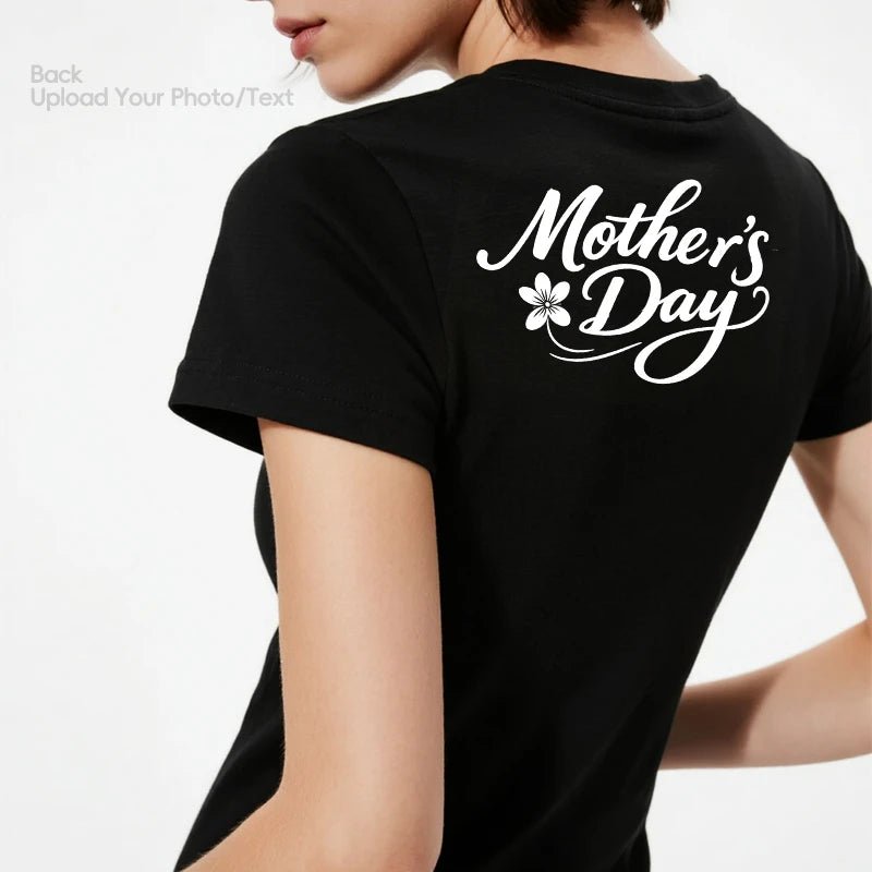 Custom Tee 230g Cotton Short Sleeve Photo Upload Mothers Day PrintToucan