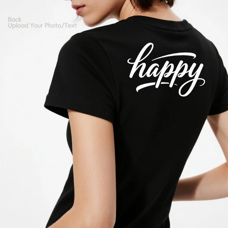 Custom Tee 230g Cotton Short Sleeve Photo Upload Pet Lovers PrintToucan