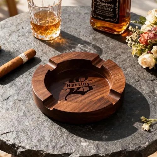 Custom Walnut Ashtray Valentine Day Gift Walnut Personalized Name Home Decor PrintToucan - PrintToucanValentine's Day GiftsPrinttoucan-13.8x15.7inch(35x40)cm-8