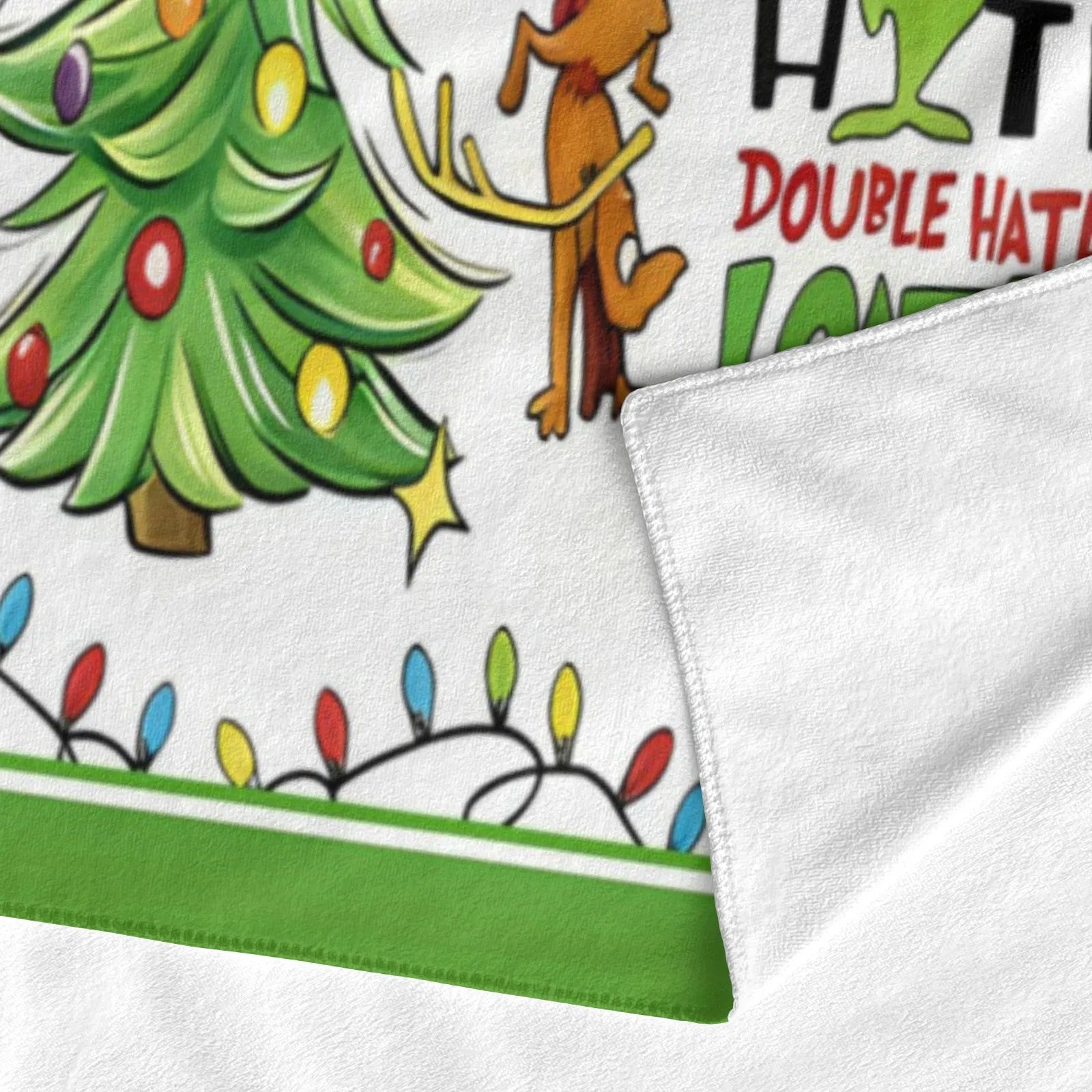 Large Bath Towel 310g Polyester Funny Christmas Holiday Design for Home Use best absorbent bath towels PrintToucan - PrintToucanChrismas Gift