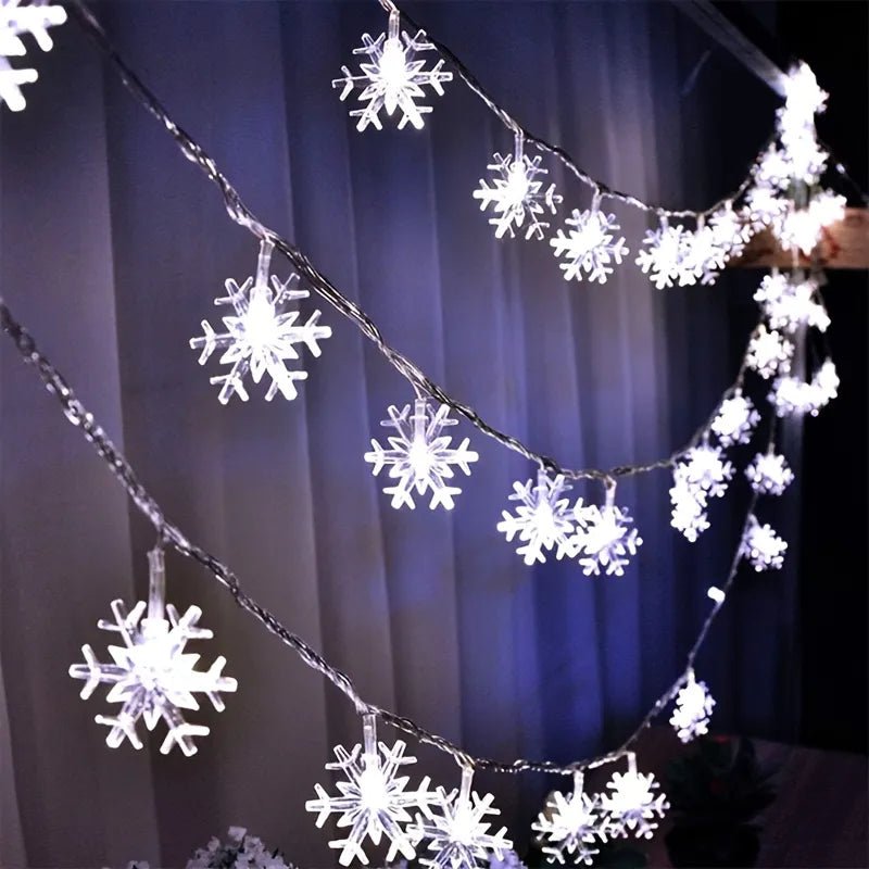 Light Strip 6m Courtyard Light Strip Snowflake Warm Glow Christmas Home Decor Cozy Holiday Style PrintToucan - PrintToucanChrismas Gift