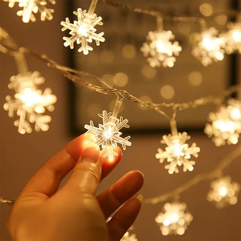Light Strip 6m Courtyard Light Strip Snowflake Warm Glow Christmas Home Decor Cozy Holiday Style PrintToucan - PrintToucanChrismas Gift