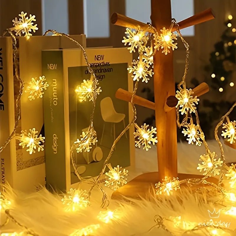 Light Strip 6m Courtyard Light Strip Snowflake Warm Glow Christmas Home Decor Cozy Holiday Style PrintToucan - PrintToucanChrismas Gift