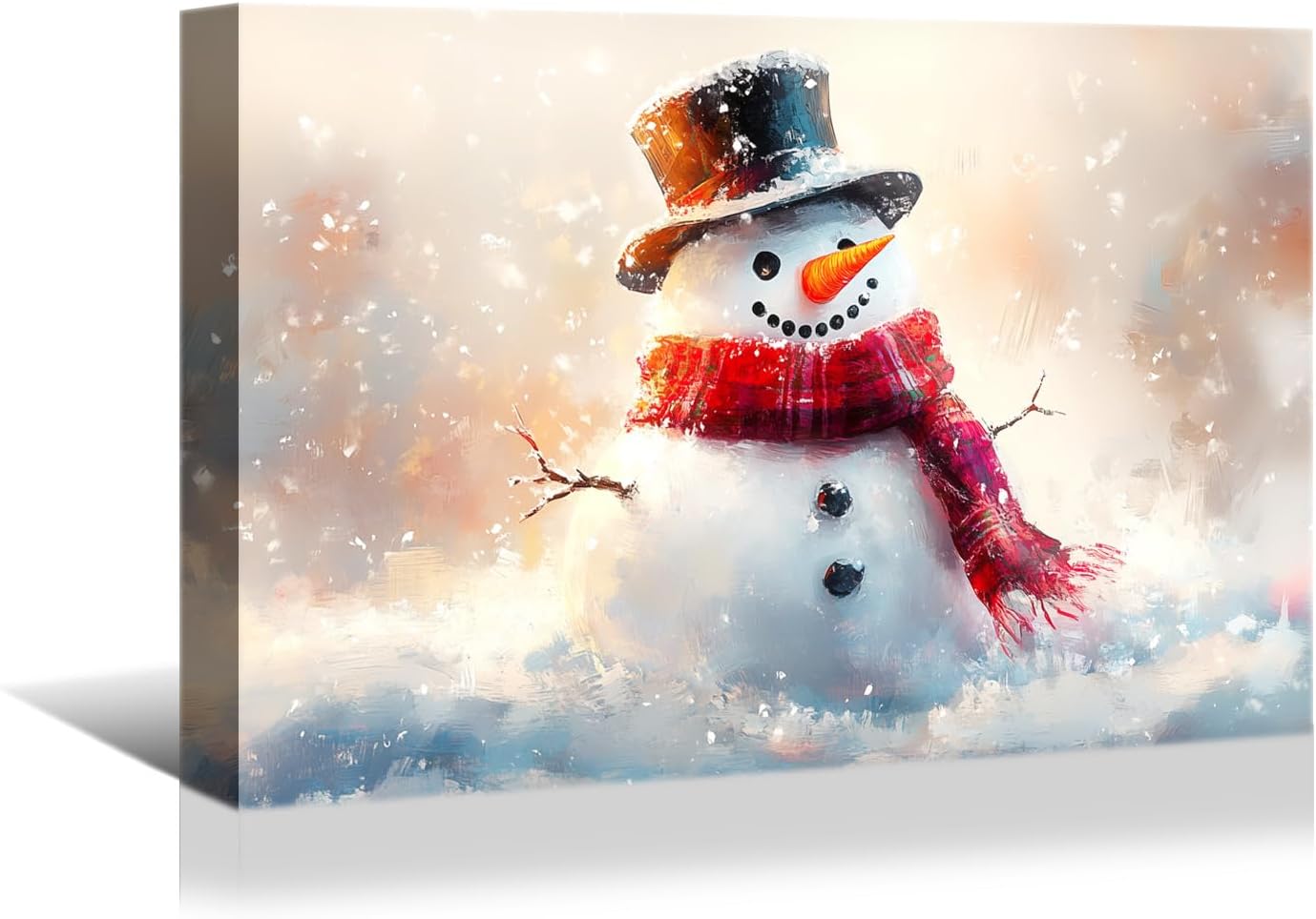 YONICA Christmas Wall Decor Santa Canvas Wall Art Home Decorations 36x24 Inches - Santa Pictures Jesus Prints Winter Painting Xmas Artworks for Living Room Bedroom - PrintToucanYKSDT754-16"L x 12"W