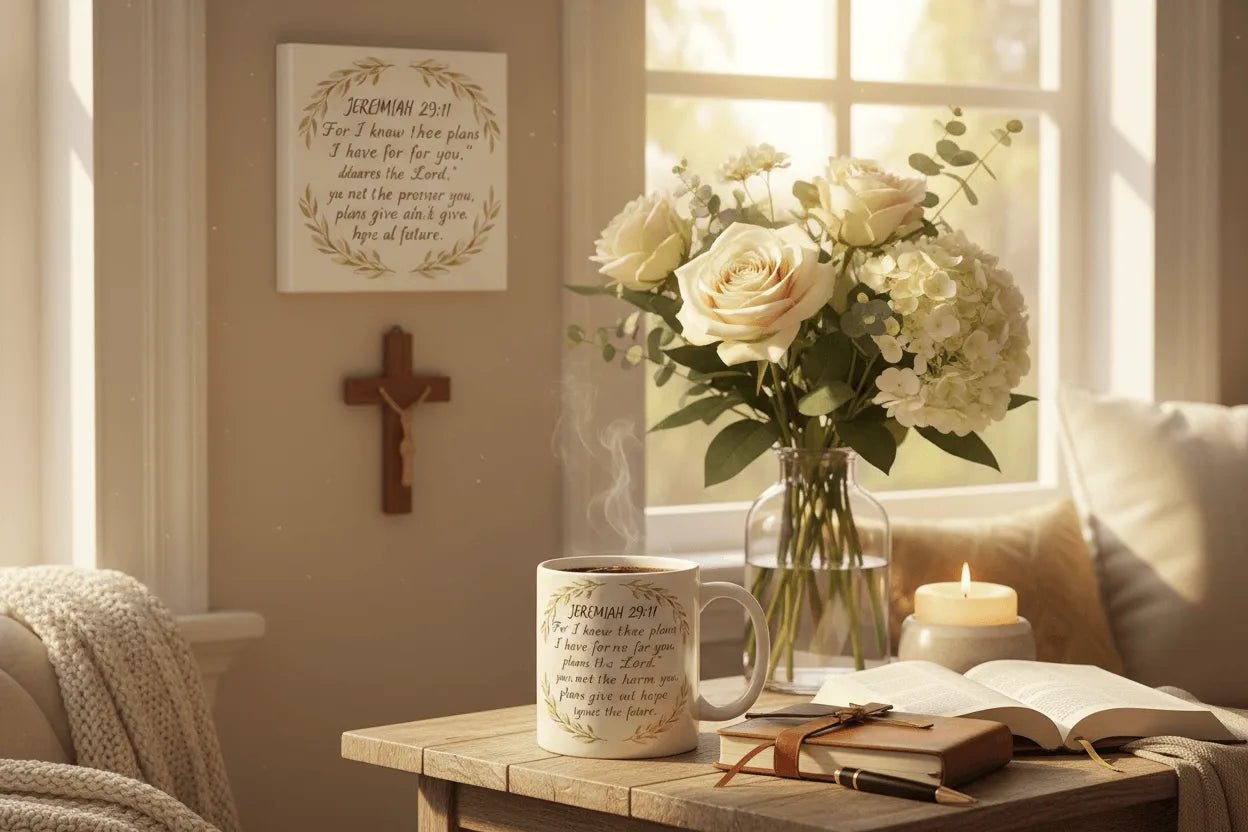 Start Your Day with Scripture: Personalized Mugs for Daily Devotionals - PrintToucan