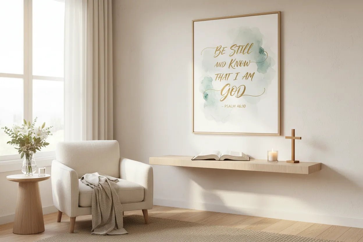 The Modern Prayer Corner: Create a Sacred Space with Christian Wall Art - PrintToucan
