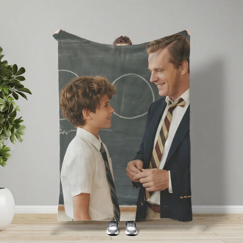 Custom Blankets Flannel with Your Photo for Teacher Gift PrintToucan