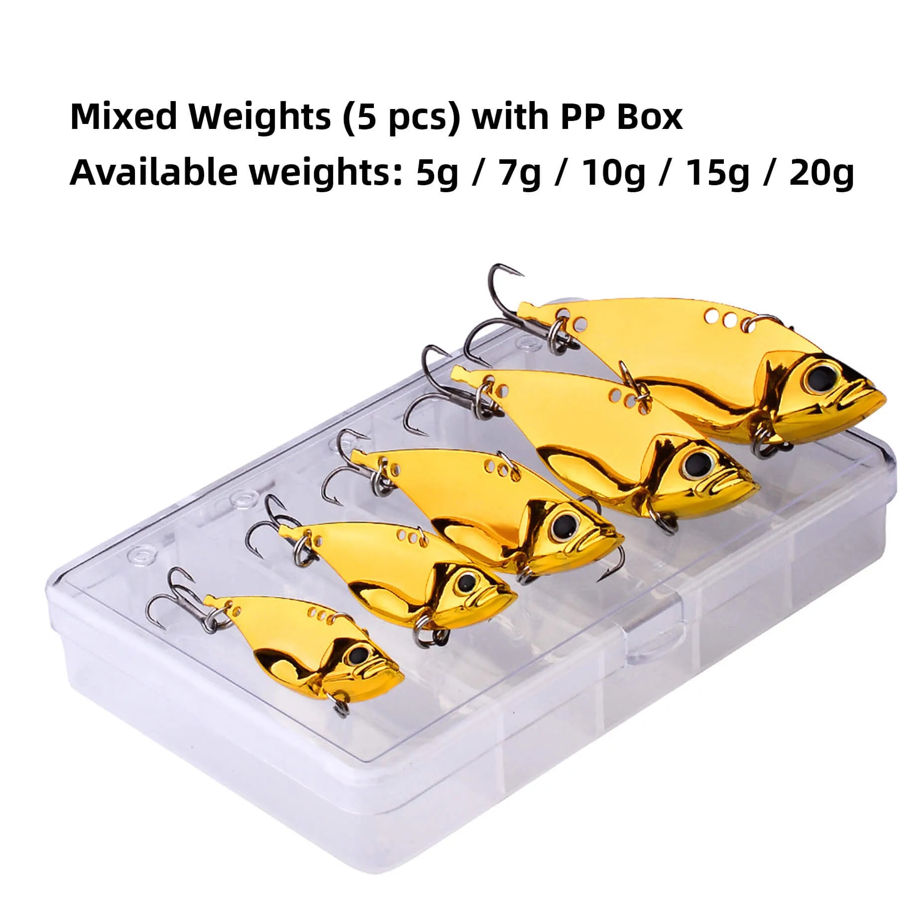Custom Sinking Zinc Alloy VIB Fishing Lure with Sharp Treble Hooks – Personalized Text Valentine’s Day Fishing Gift for Anglers | PrintToucan