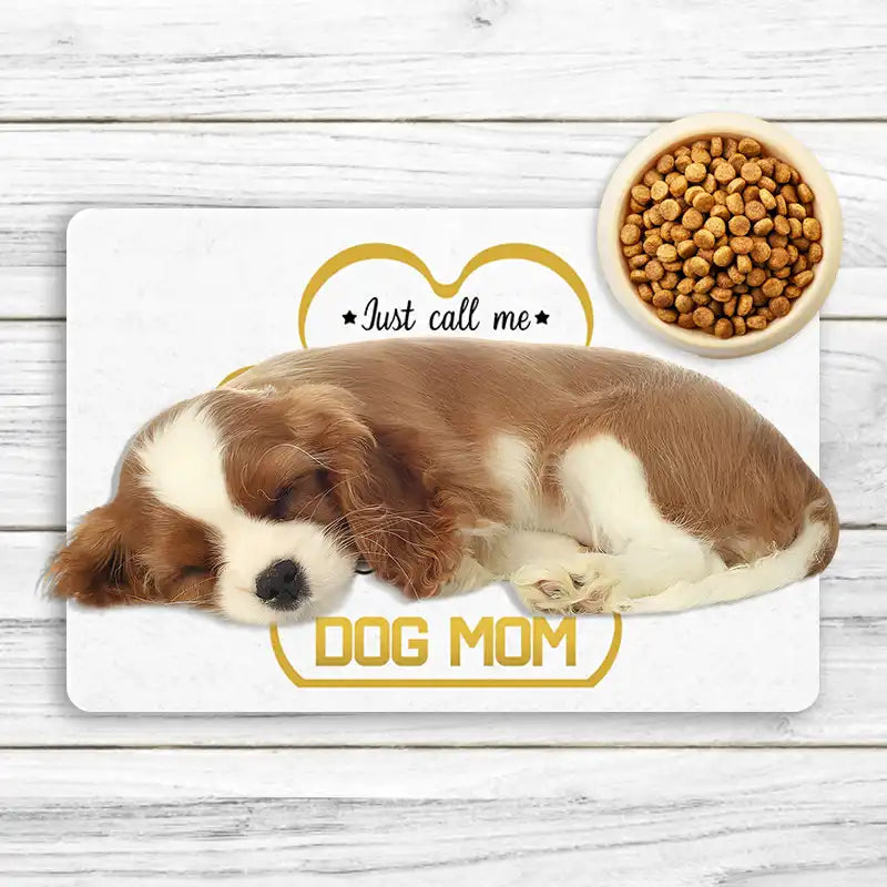 Photo-printed pet food mat - Create a custom mat with your dog's picture at PrintToucan.com