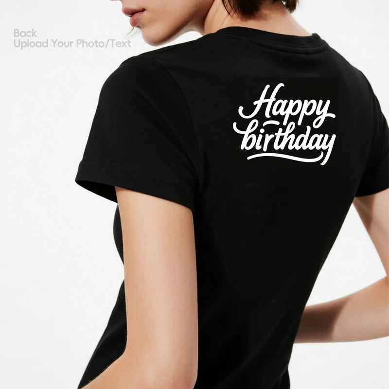 Custom Tee 230g Cotton Photo Upload Birthday PrintToucan