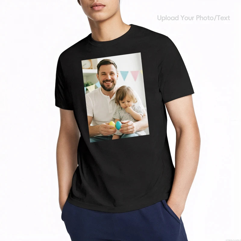 CustomTee 230g cotton short sleeve Photo Upload Easter PrintToucan