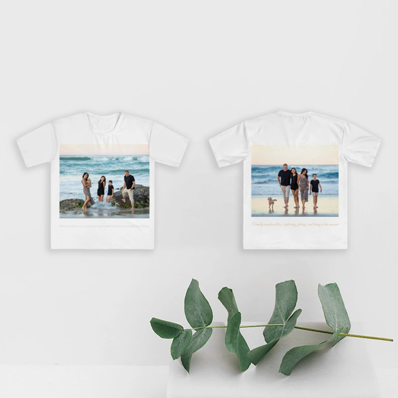 Image Upload Custom Loose T-Shirt with Text | Fast Printing | PrintToucan