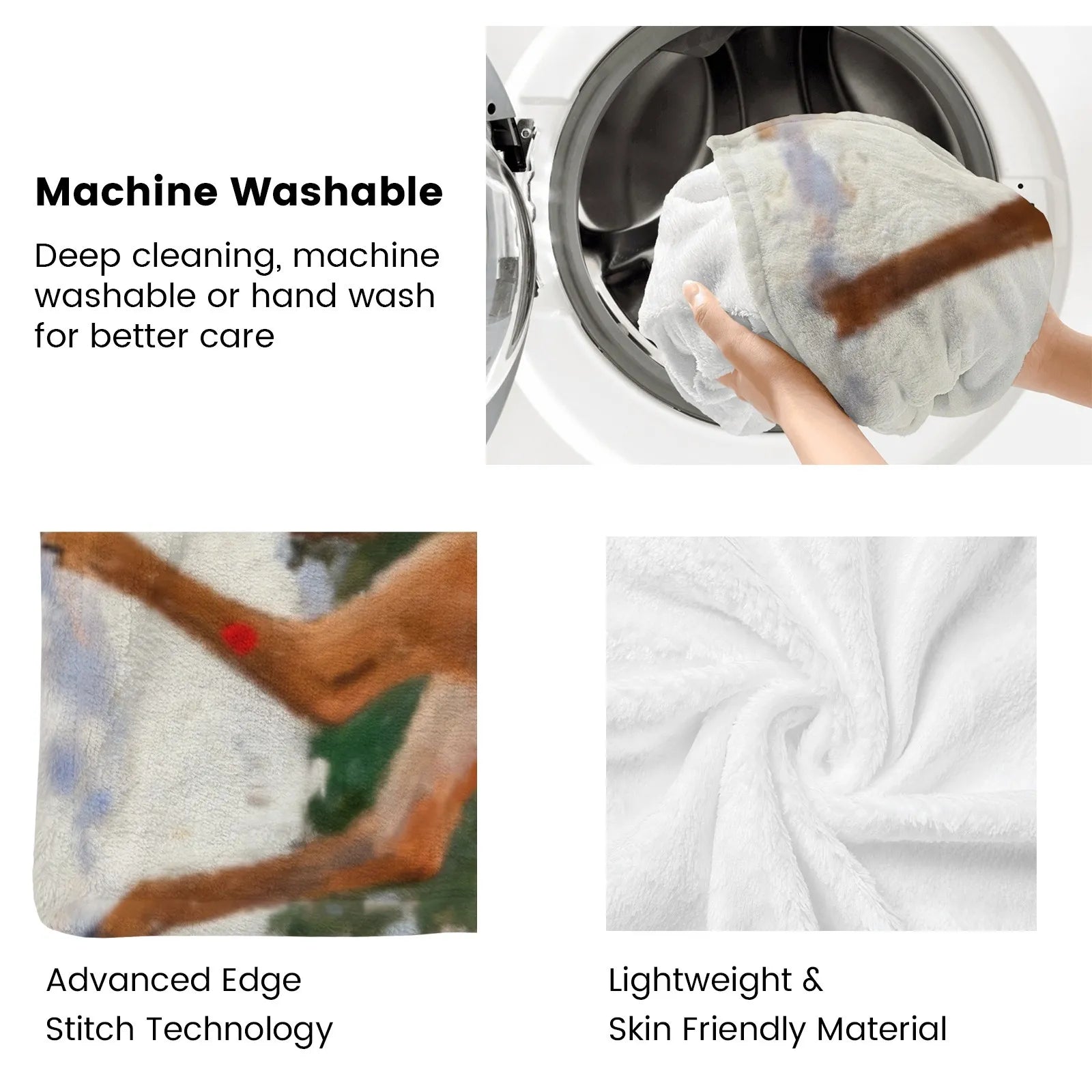 Blankets 1150g Flannel Christmas Holiday Decor Cozy Weighted Baby Blanket | PrintToucan - PrintToucanChrismas Gift150cm x 200cm/60"x80"