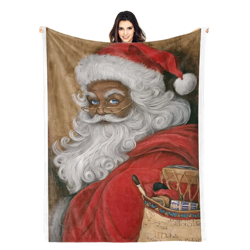Blankets 1150g Flannel Christmas Santa Design Weighted Baby Blankets PrintToucan