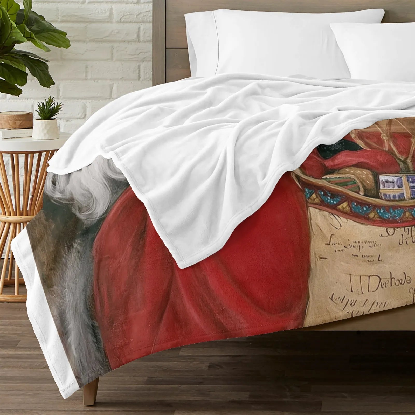 Blankets 1150g Flannel Christmas Santa Design Weighted Baby Blankets PrintToucan - PrintToucanChrismas Gift150cm x 200cm/60"x80"