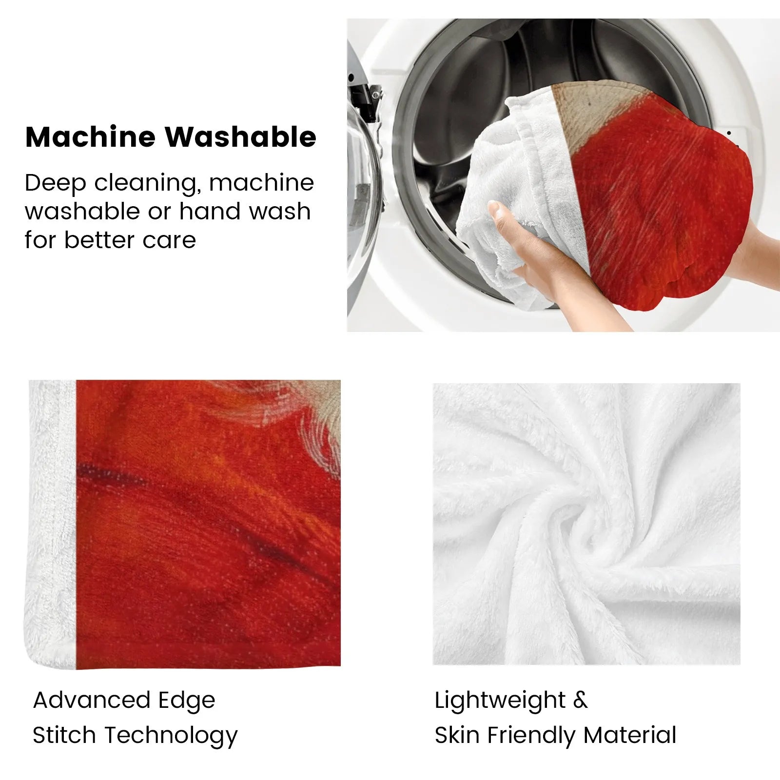 Blankets 1150g Flannel Christmas Santa Design Weighted Baby Blankets | PrintToucan - PrintToucanChrismas Gift150cm x 200cm/60"x80"