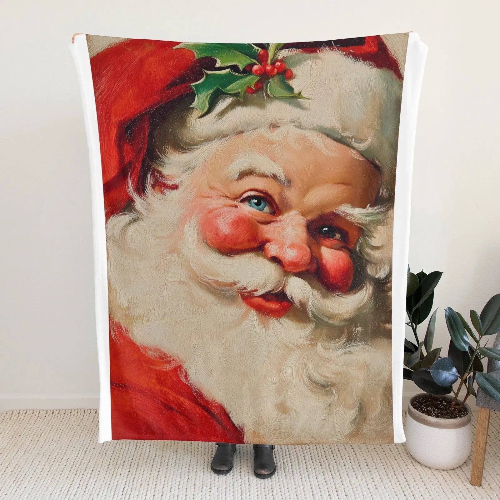 Blankets 1150g Flannel Christmas Santa Design Weighted Baby Blankets | PrintToucan - PrintToucanChrismas Gift150cm x 200cm/60"x80"