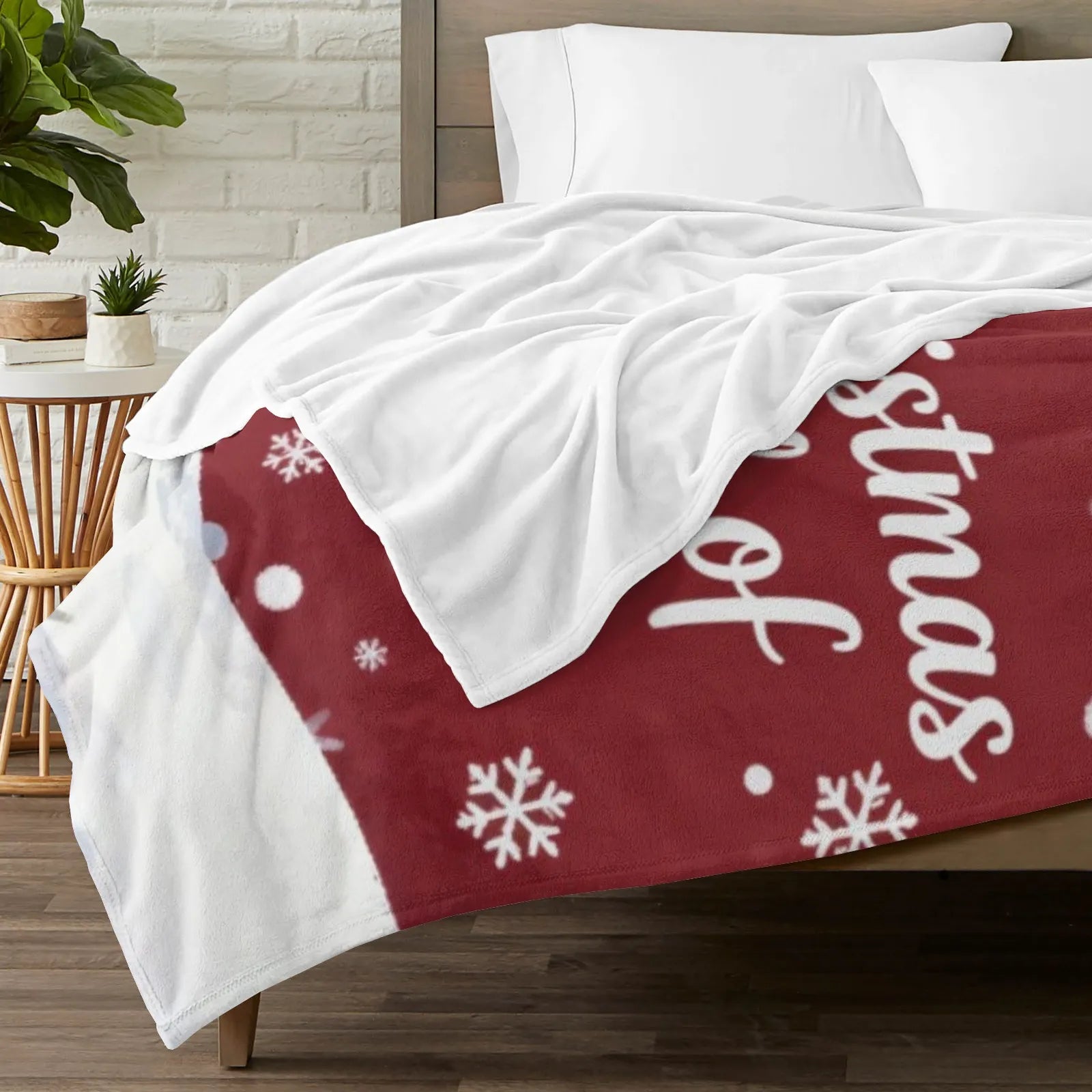 Blankets 1150g Flannel Christmas Snowman Holiday Decor Weighted Blanket Baby Blanket | PrintToucan - PrintToucanChrismas Gift150cm x 200cm/60"x80"