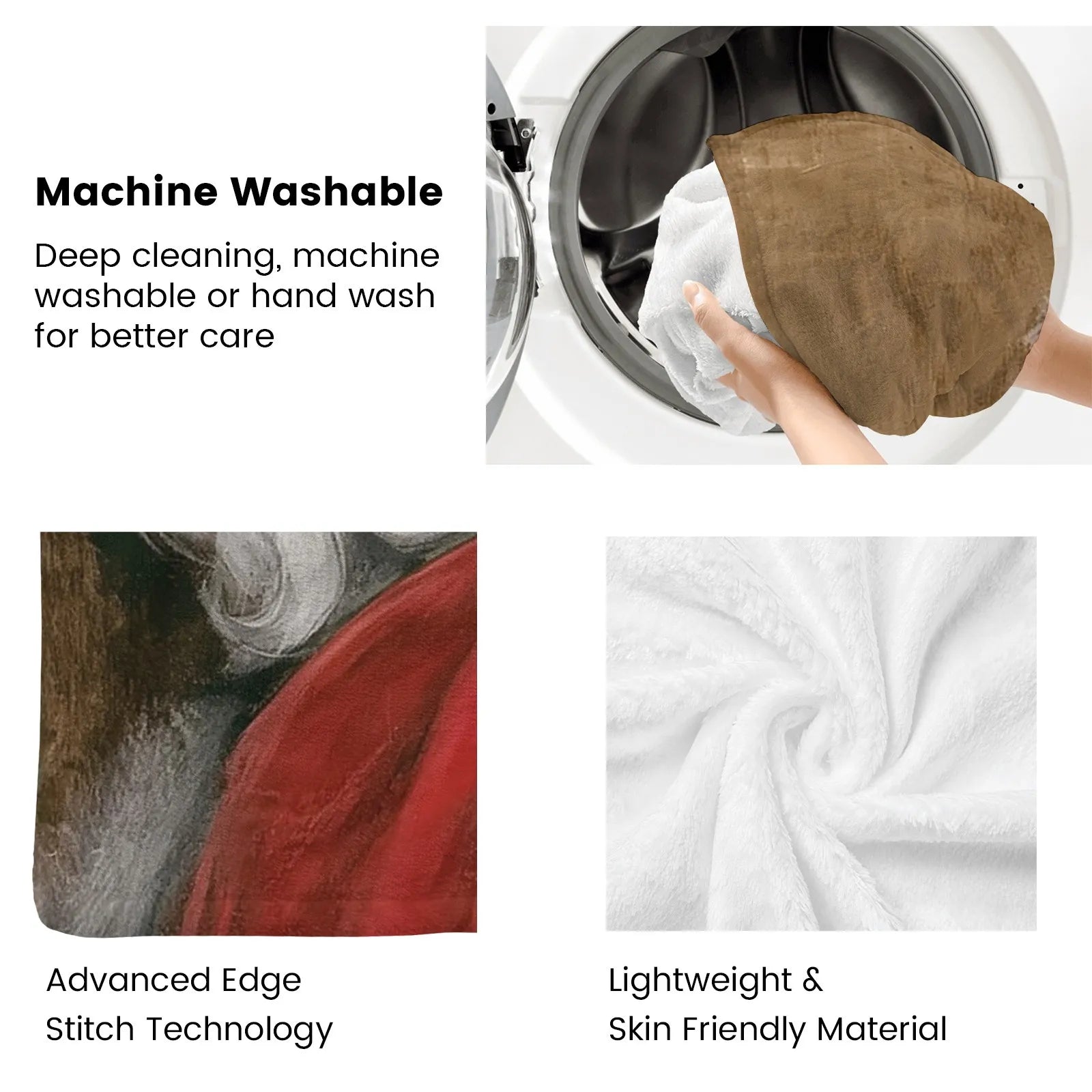 Blankets 1150g Flannel Christmas Vintage Santa Oil Painting Style Weighted Baby Blankets Home Decor by PrintToucan - PrintToucanChrismas Gift150cm x 200cm/60"x80"