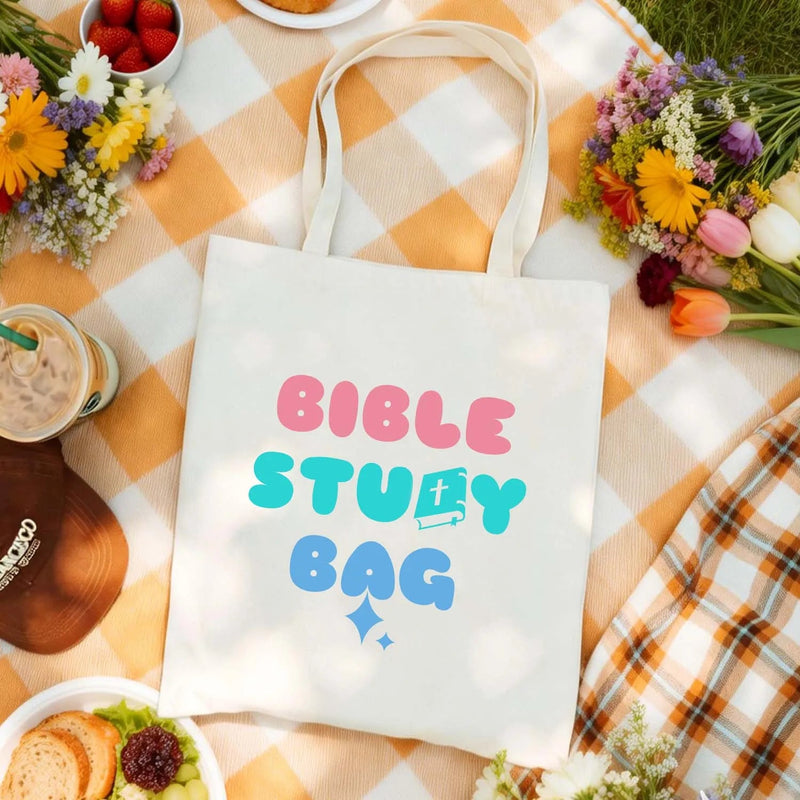 Canvas Bag Canvas Christian Bag Bible Study Bag Christian Gift Canvas Tote Bags PrintToucan