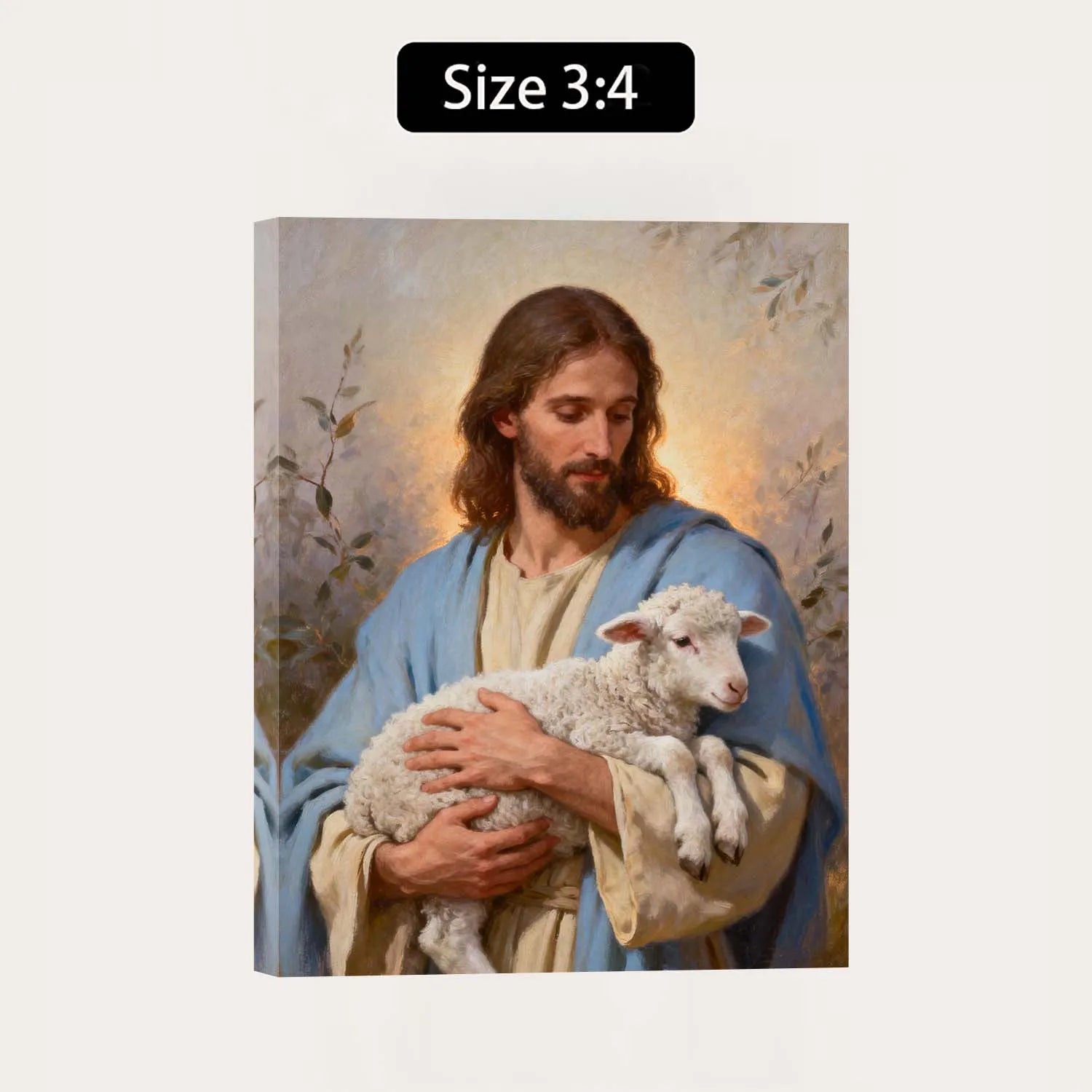 Canvas Prints Canvas Christian Wall Art Jesus Good Shepherd Christian Art PrintToucan - PrintToucanChristianPrinttoucan-12 x 16-1.5‘’