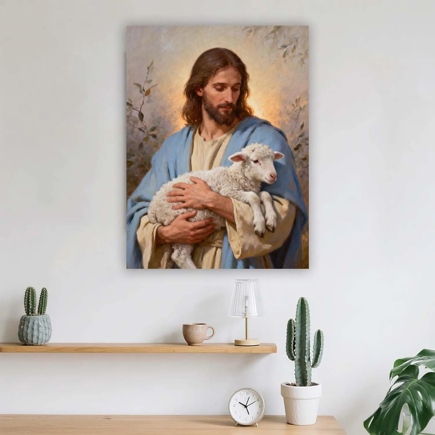 Canvas Prints Canvas Christian Wall Art Jesus Good Shepherd Christian Art PrintToucan - PrintToucanChristianPrinttoucan-12 x 16-1.5‘’