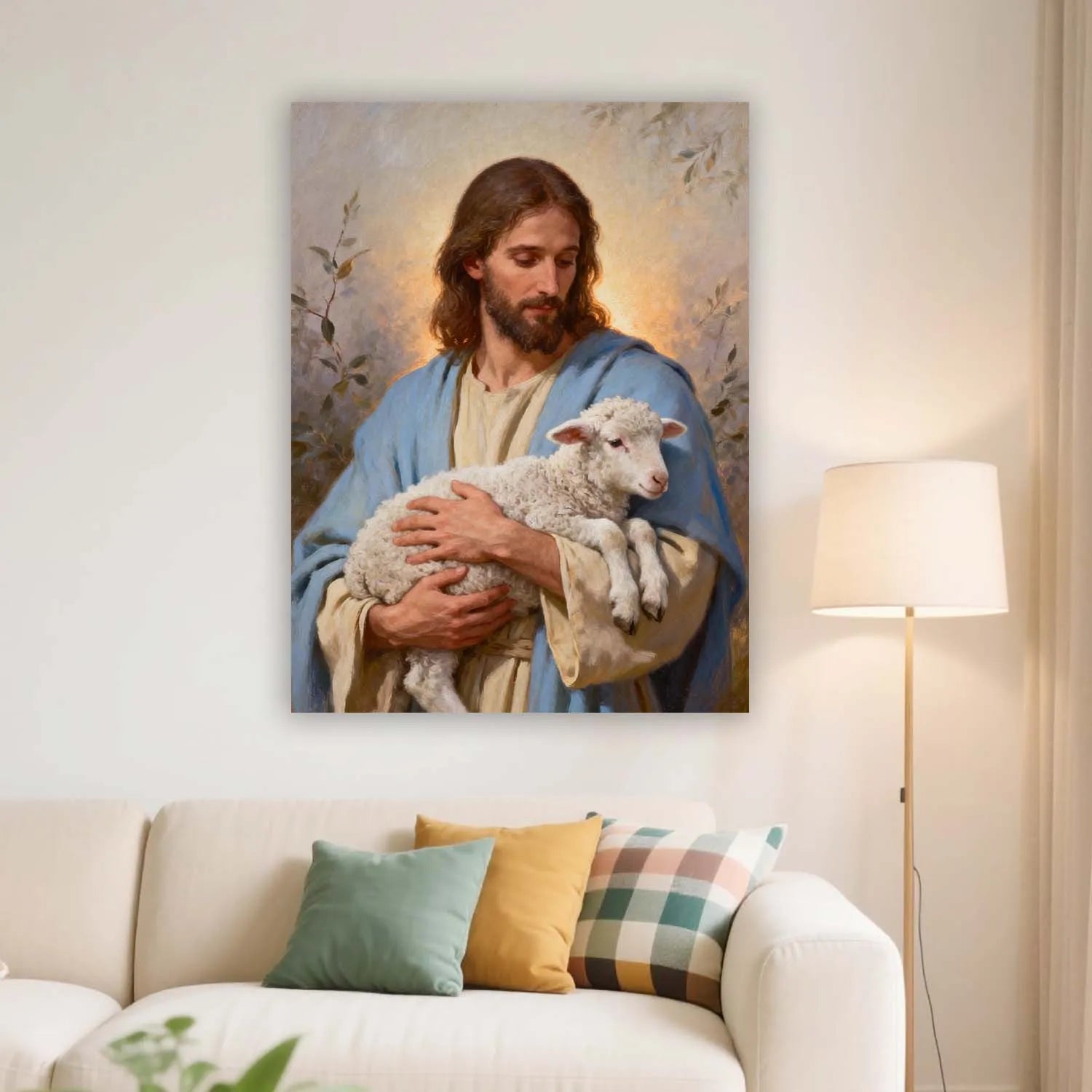 Canvas Prints Canvas Christian Wall Art Jesus Good Shepherd Christian Art PrintToucan - PrintToucanChristianPrinttoucan-12 x 16-1.5‘’