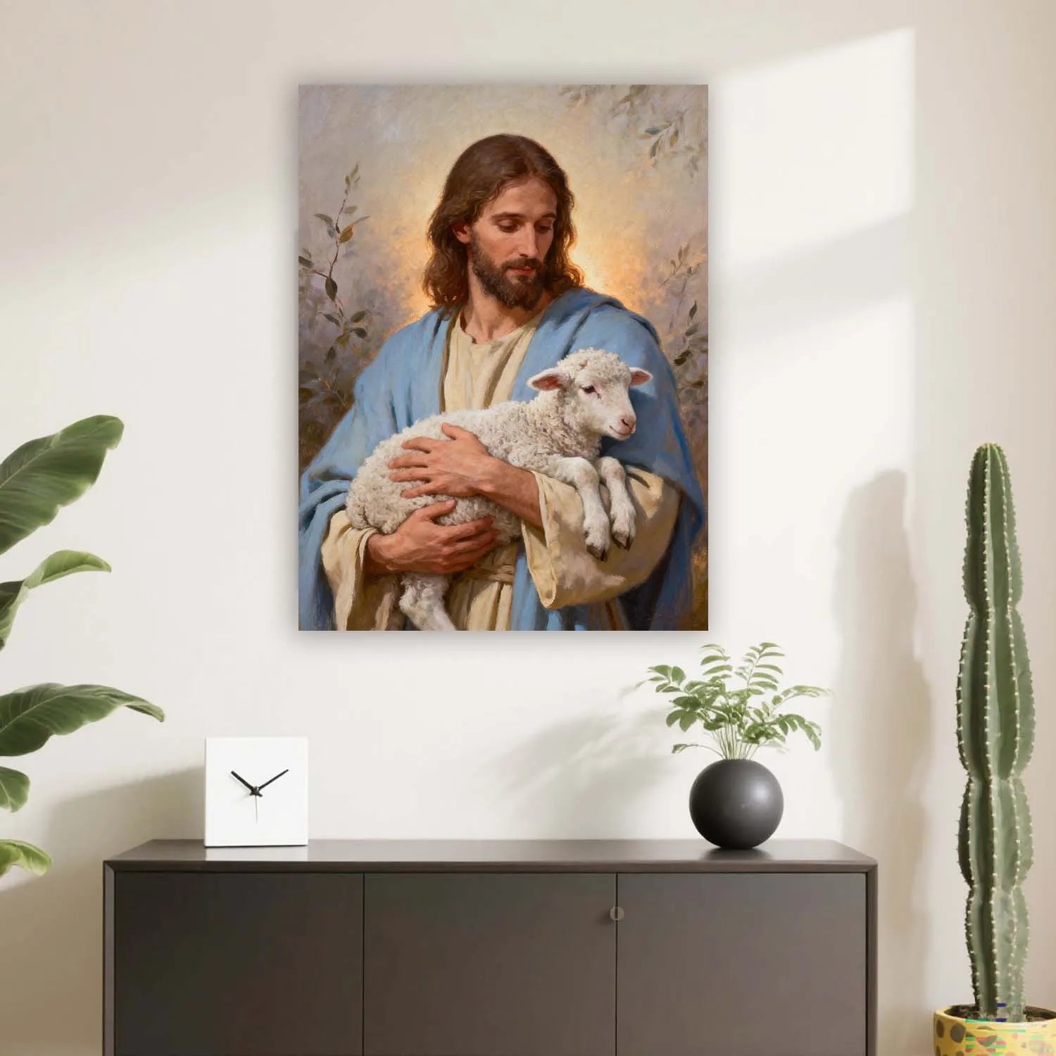 Canvas Prints Canvas Christian Wall Art Jesus Good Shepherd Christian Art PrintToucan - PrintToucanChristianPrinttoucan-12 x 16-1.5‘’