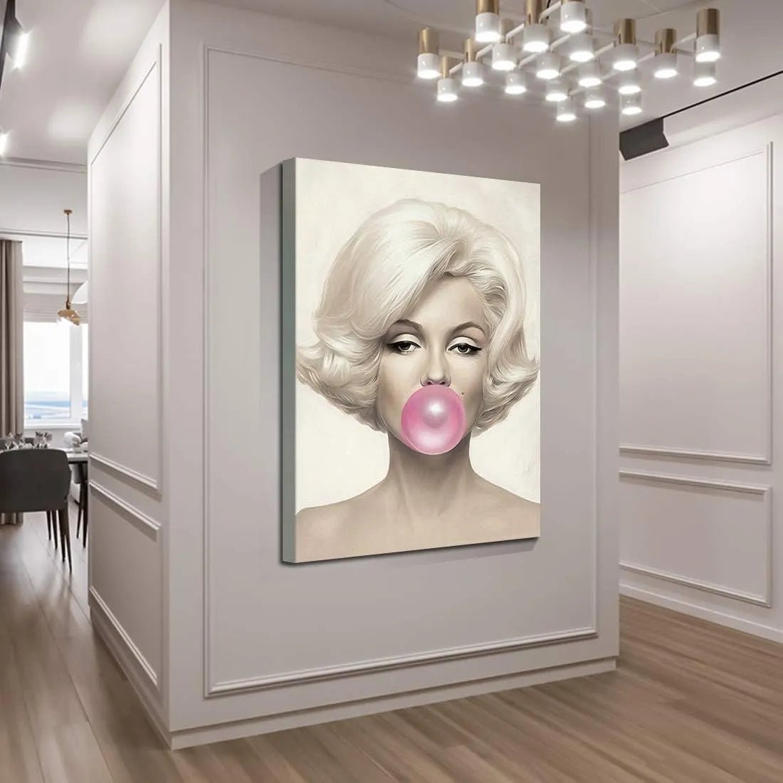 Canvas Prints Canvas Wall Art Marilyn Monroe Pink Bubblegum Vintage Home Decor Modern Aesthetic PrintToucan - PrintToucanChrismas Gift