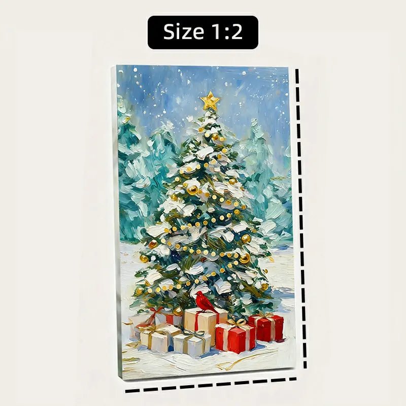 Canvas Prints Christmas Tree Snow Scene Holiday Home Decor Wall Art | PrintToucan - PrintToucanHome Decor