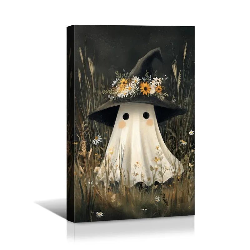Canvas Prints Cute Ghost with Lantern Halloween Art Home Decor Wall Art Made in USA | PrintToucan - PrintToucanHome Decor1731707806873981765
